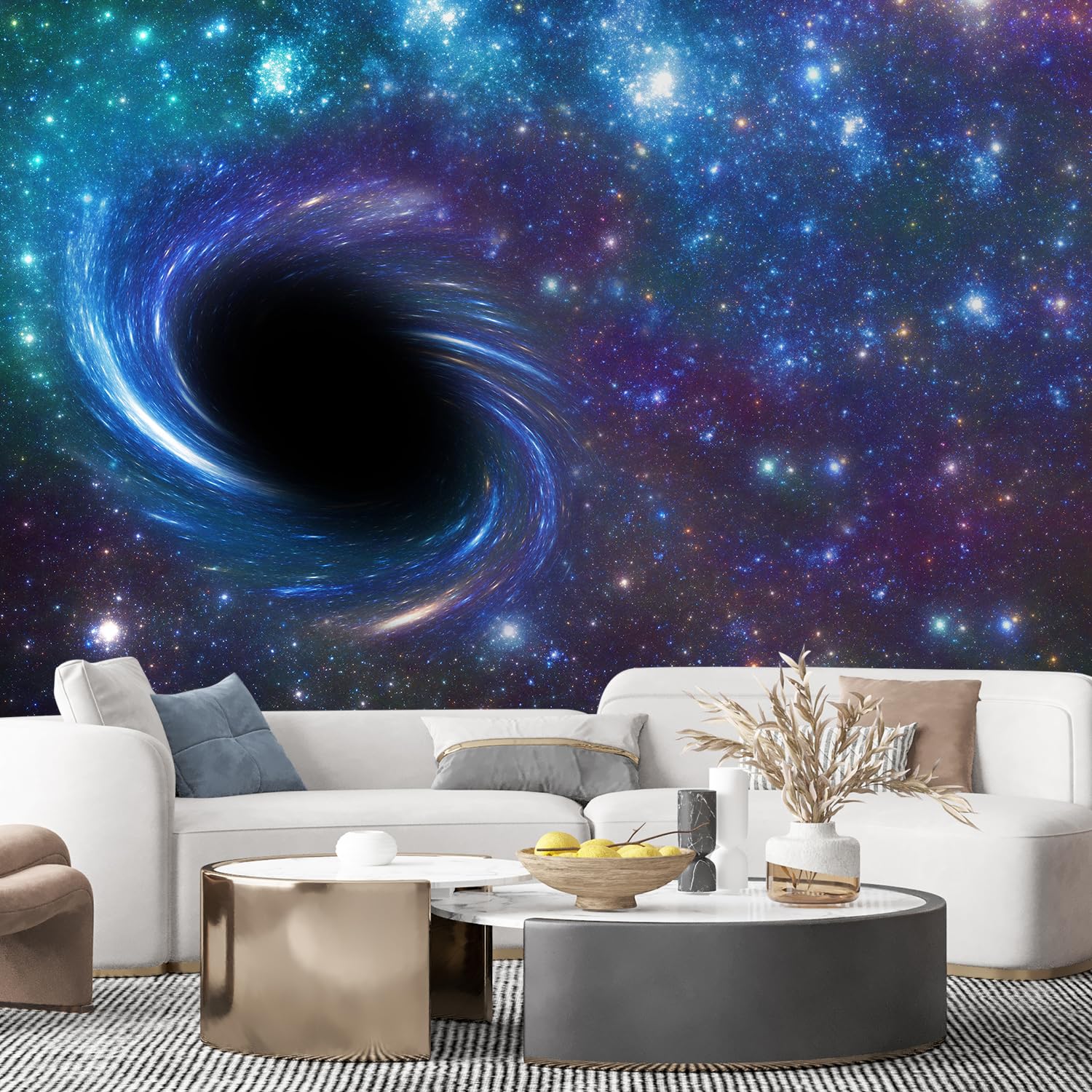 SIGNFORD Wall Mural Galaxy Removable Wallpaper Wall Sticker for